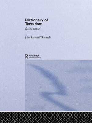 cover image of Dictionary of Terrorism